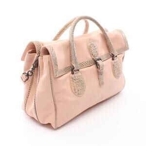 Bottega Veneta handbag exotic pink leather